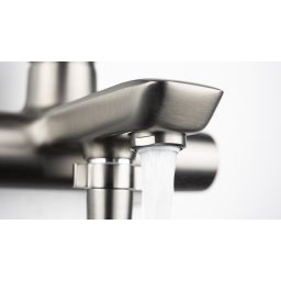 Deante Arnika bateria wannowo-prysznicowa ścienna titanium BQAD10N