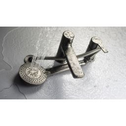 Deante Arnika bateria wannowo-prysznicowa nawannowa titanium BQAD13M