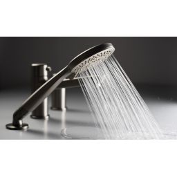 Deante Arnika bateria wannowo-prysznicowa nawannowa titanium BQAD13M