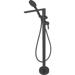 Deante Arnika Nero bateria wannowo-prysznicowa wolnostojąca czarny mat BQAN17M