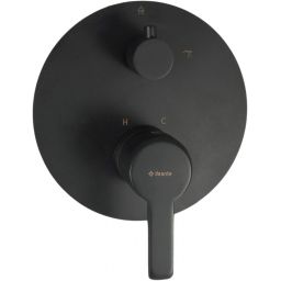 Deante Arnika Nero bateria wannowo-prysznicowa podtynkowa czarny mat BQAN44P