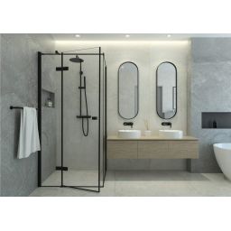 Deante Arnika Nero bateria umywalkowa podtynkowa czarny mat BQAN54L