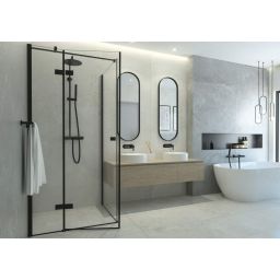 Deante Arnika Nero bateria umywalkowa podtynkowa czarny mat BQAN54L