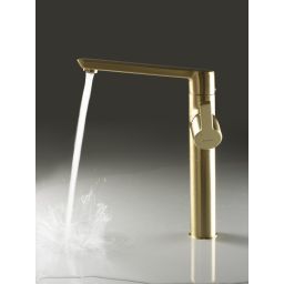 Deante Arnika bateria umywalkowa stojąca złota BQA_R20K