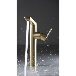 Deante Arnika bateria umywalkowa stojąca złota BQA_R20K