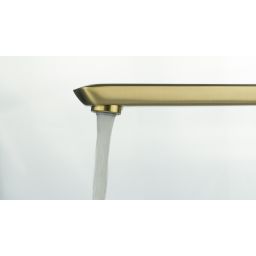 Deante Arnika bateria umywalkowa stojąca złota BQA_R20M