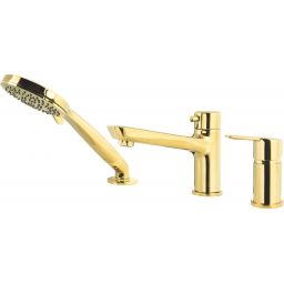 Deante Arnika bateria wannowo-prysznicowa nawannowa złota BQA_Z13M