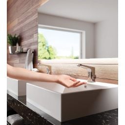 Deante Hiacynt bateria umywalkowa stojąca elektroniczna chrom BQH_029V