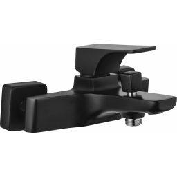 Deante Hiacynt Nero bateria wannowo-prysznicowa ścienna czarny mat BQHN10M