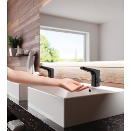 Deante Hiacynt Nero bateria umywalkowa stojąca elektroniczna czarna BQH_N28R