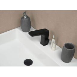 Deante Hiacynt Nero bateria umywalkowa stojąca elektroniczna czarna BQH_N29R