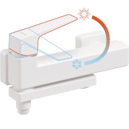 Deante Blur bateria wannowo-prysznicowa ścienna biała BQLA12M