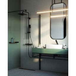 Deante Sense bateria umywalkowa stojąca elektroniczna czarna BQR_N28R