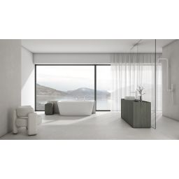 Deante Silia bateria wannowo-prysznicowa nawannowa biała BQS_A14M