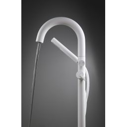 Deante Silia Bianco bateria wannowo-prysznicowa wolnostojąca biały mat BQS_A17N