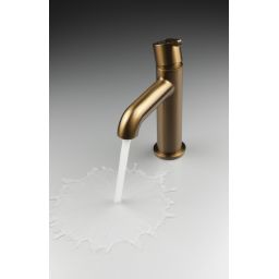 Deante Silia bateria umywalkowa stojąca brąz szczotkowany BQS_C20M