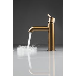 Deante Silia bateria umywalkowa stojąca brąz szczotkowany BQS_C20M