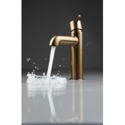 Deante Silia bateria umywalkowa stojąca brąz szczotkowany BQS_C20M