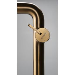 Deante Silia bateria umywalkowa stojąca brąz szczotkowany BQS_C24K