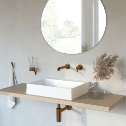 Deante Silia bateria umywalkowa podtynkowa brąz szczotkowany BQS_C54L