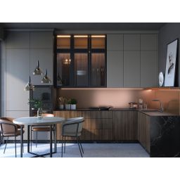 Deante Silia bateria kuchenna stojąca titanium BQS_D73M