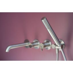 Deante Silia bateria wannowo-prysznicowa podtynkowa stal BQSF18P