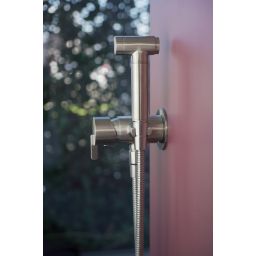 Deante Silia bateria bidetowa podtynkowa ze słuchawką typu bidetta stal BQSF34M