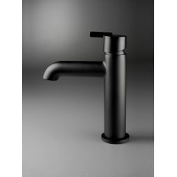 Deante Silia bateria umywalkowa stojąca czarna BQSN20M