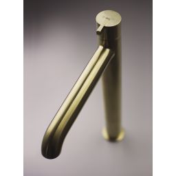 Deante Silia bateria umywalkowa stojąca złota BQS_R20K