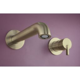 Deante Silia bateria umywalkowa podtynkowa złoty szczotkowany BQS_R54L