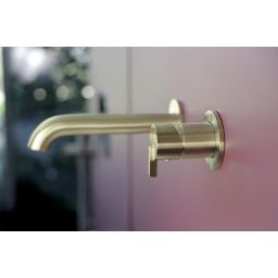 Deante Silia bateria umywalkowa podtynkowa złoty szczotkowany BQS_R54L