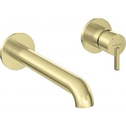 Deante Silia bateria umywalkowa podtynkowa złoty szczotkowany BQS_R54L