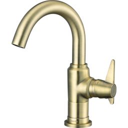 Deante Temisto bateria umywalkowa stojąca mosiądz BQT_M20M