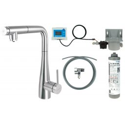 Deante Eridan zestaw startowy z baterią kuchenną stojąca chrom BREF075M