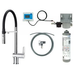 Deante Magnetic zestaw startowy z baterią kuchenną stojąca chrom BRMF075M