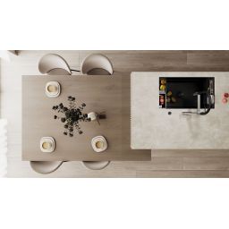 Deante Magnetic bateria kuchenna stojąca stal szczotkowana BRM_F75M