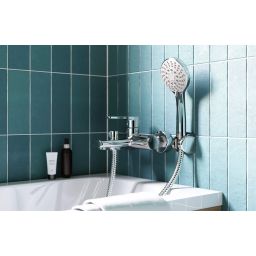 Deante Tubo bateria wannowo-prysznicowa ścienna chrom BUT_010M