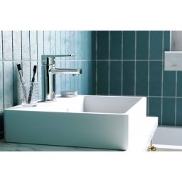 Deante Tubo bateria umywalkowa stojąca chrom BUT_020M