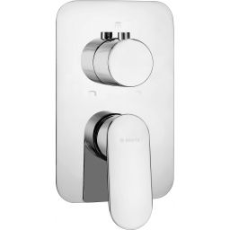 Deante Alpinia bateria wannowo-prysznicowa podtynkowa chrom BXY0GAM