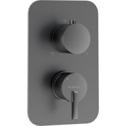 Deante Silia bateria wannowo-prysznicowa podtynkowa titanium BXYDQSM