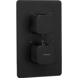 Deante Box bateria wannowo-prysznicowa podtynkowa termostatyczna czarna BXYNECT