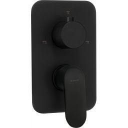 Deante Alpinia bateria wannowo-prysznicowa podtynkowa czarny mat BXYNGAM