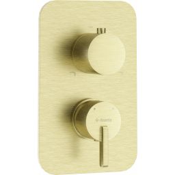 Deante Silia bateria wannowo-prysznicowa podtynkowa złoty szczotkowany BXYRQSM