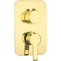 Deante Arnika bateria wannowo-prysznicowa podtynkowa złoty połysk BXYZQAM