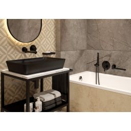 Deante Cascada wylewka do baterii czarna NACN87K