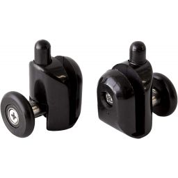 Deante Funkia rolki dolne do kabiny prysznicowej czarny mat XKCF2RN05