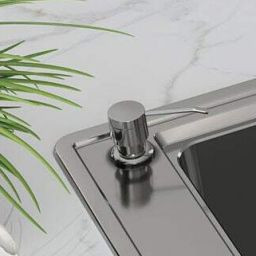 Deante Deco dozownik do płynu 300 ml blatowy chrom ZZZ002D