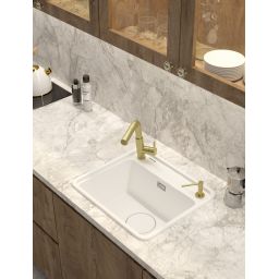 Deante Aster dozownik do płynu 500 ml złoto szczotkowane ZZZR0DD