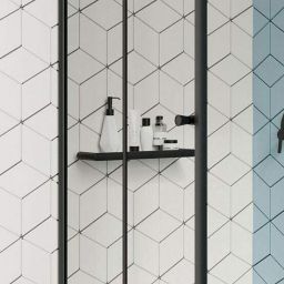 Deante Round półka ścienna czarny mat ADRN511