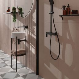 Deante Silia półka łazienkowa 43,6 cm czarny mat ADIN511